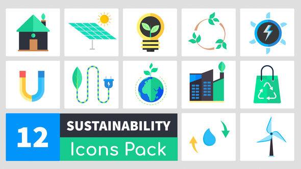 Animated Sustainability Icons - VideoHive 24518400