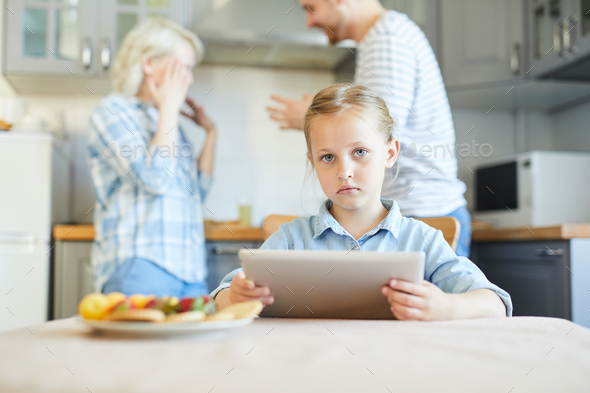 Unhappy child - Stock Photo - Images