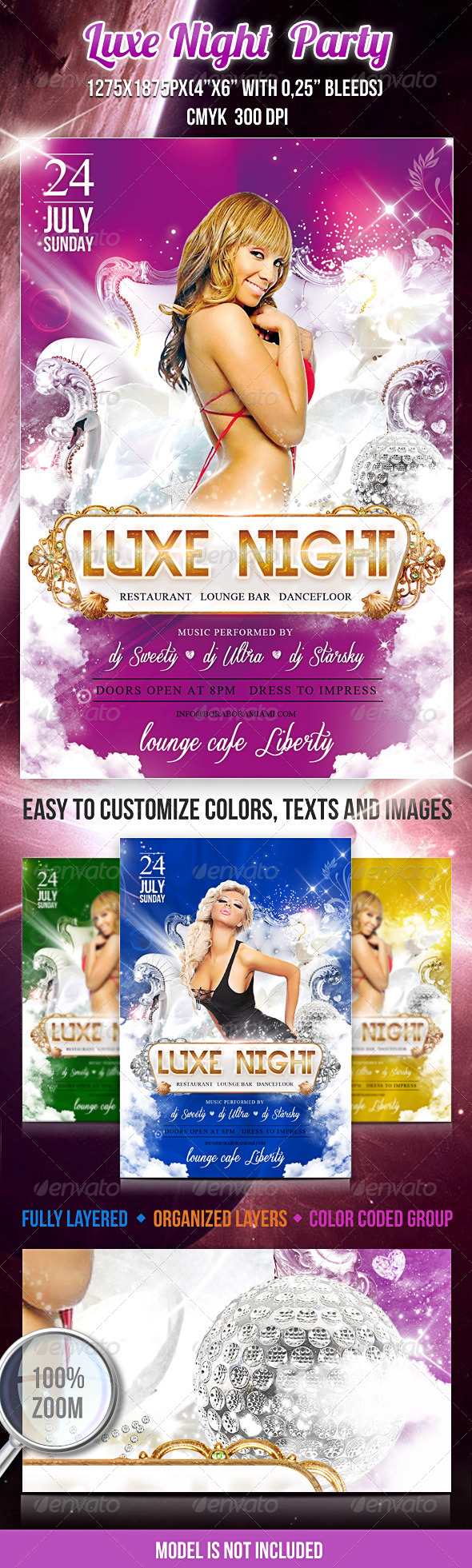 Luxe Night Flyer Psd Template