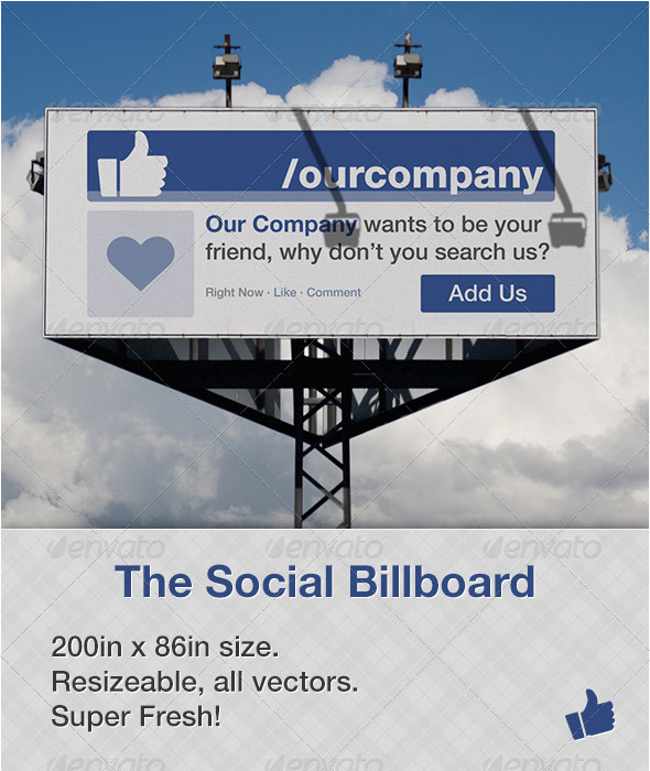 Social Billboard - 1 - Signage Print Templates