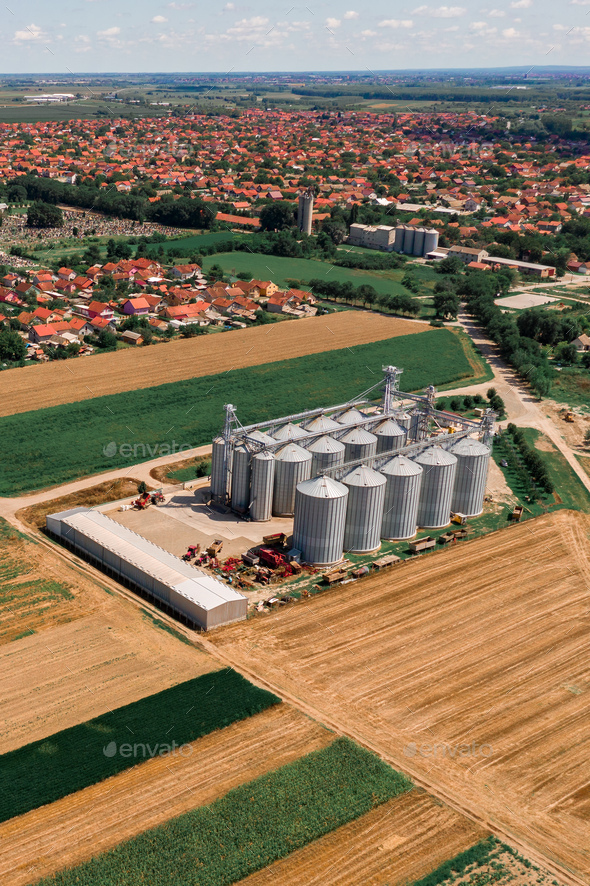 vintage european farm silo