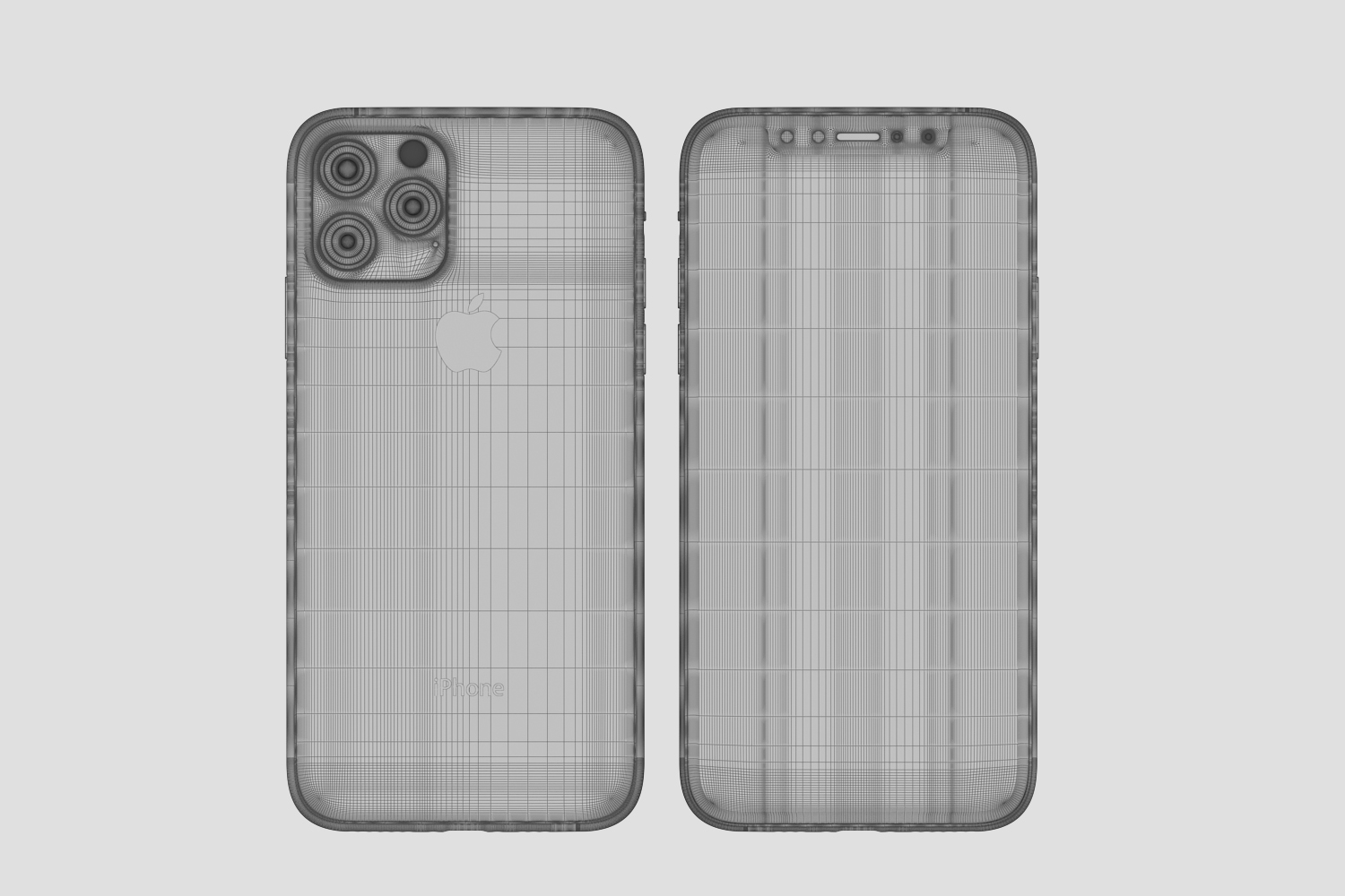 Apple iPhone 11 Pro & 11 Pro MAX & 11 black and white by madMIX_X 3DOcean