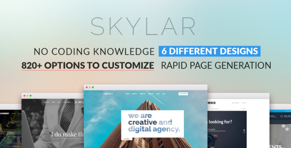 Skylar - Fast, Optimized & Highly Customizable Multi-Purpose WordPress Theme
