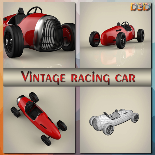 Vintage racing car - 3Docean 24533546