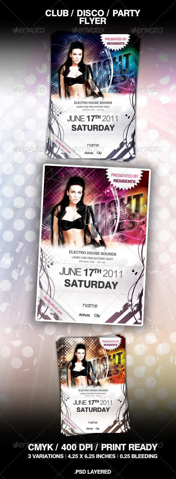 Club Disco Party Flyer - Clubs & Parties Events