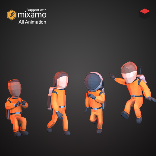 Astronaut Characters - 3Docean 24534605