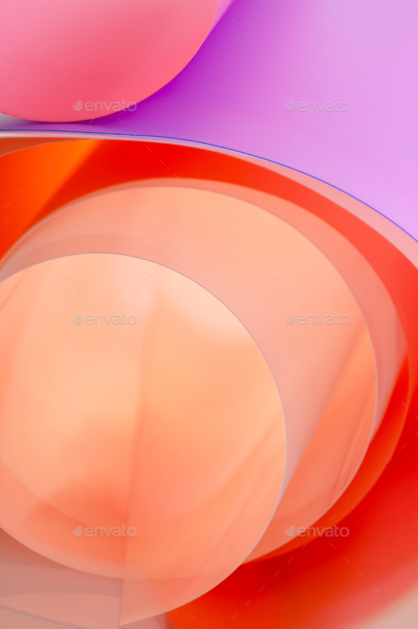 Background from multi-colored arches with a gradient. Vertical p - Stock Photo - Images