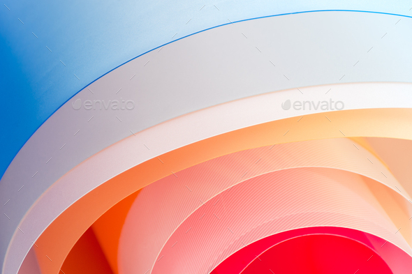 Background photography - multicolored twisted sheets with a grad - Stock Photo - Images