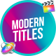 Modern Colorful Titles | FCPX or Apple Motion - VideoHive Item for Sale