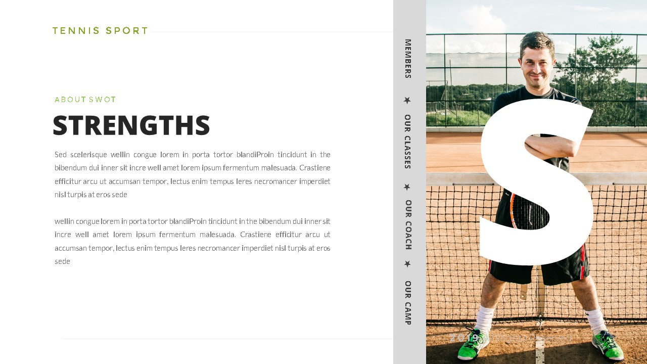 TennisSport Google Slide Template, Presentation Templates GraphicRiver