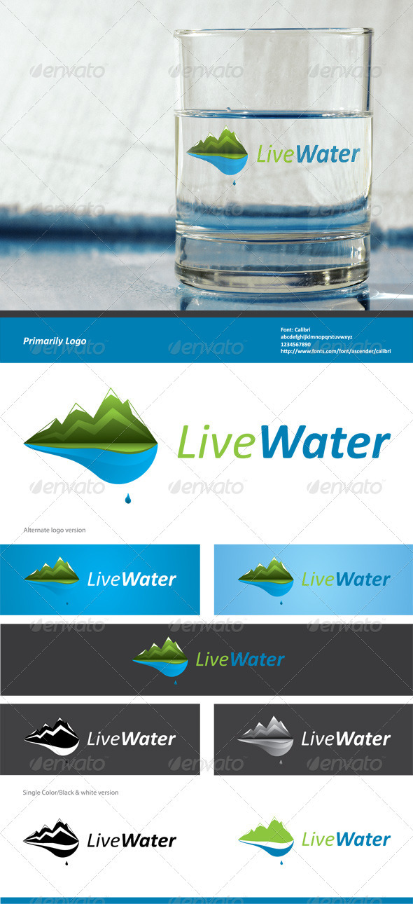 Live Water - Nature Logo Templates