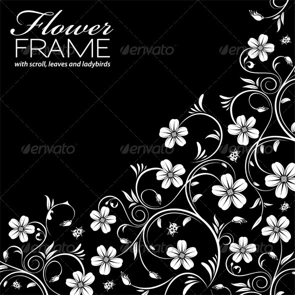 Floral Frame - Flourishes / Swirls Decorative