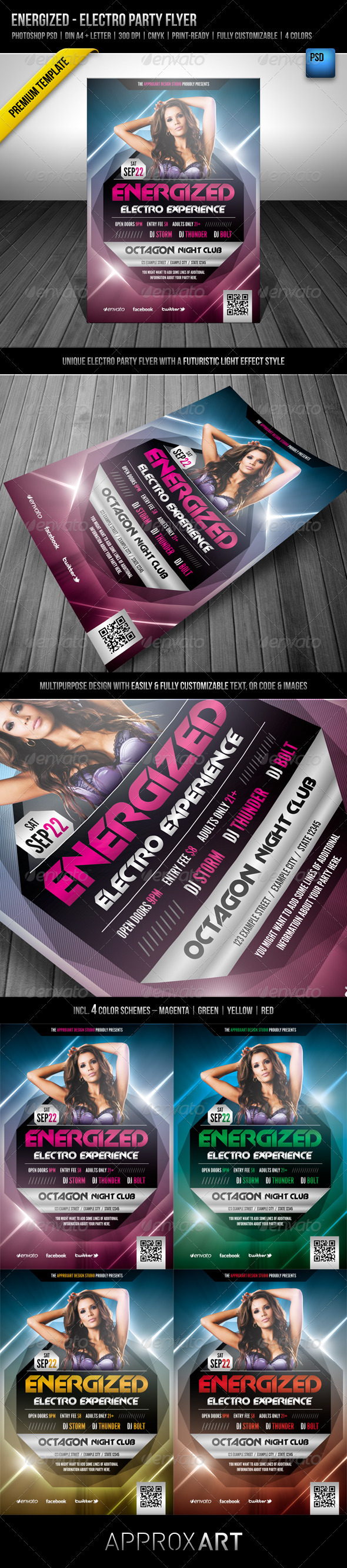 Energized - Electro Party Flyer