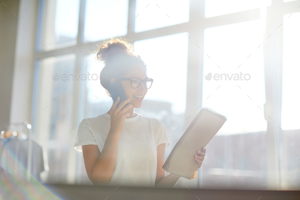Phoning clients - Stock Photo - Images