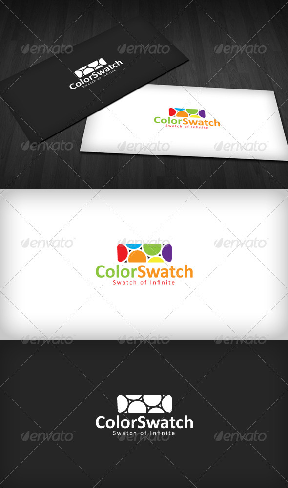 Color Swatch Logo - Vector Abstract