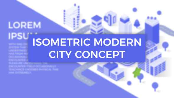 Isometric Modern City - VideoHive 24540985