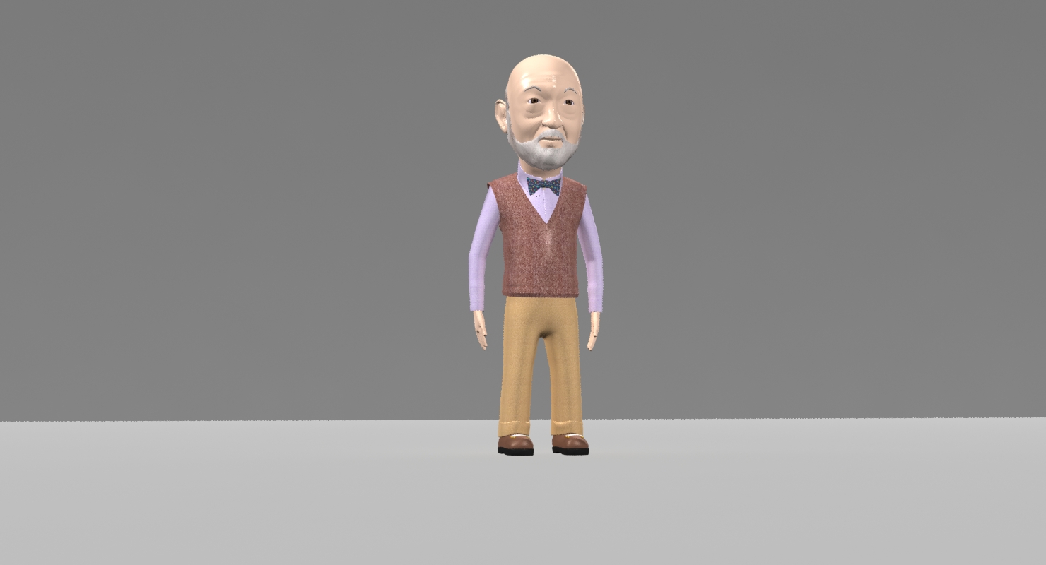 Cartoon Old Man by Polygon3d | 3DOcean