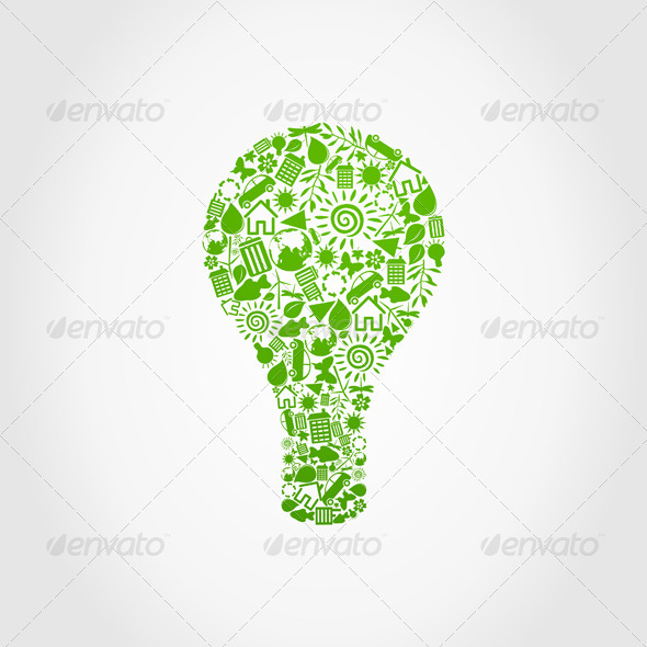 Ecology a bulb - Miscellaneous Vectors