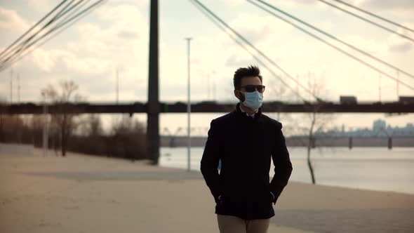 Coronavirus Lockdown Self Distance Pandemic. Health And Safety Life. Virus Protection Medical Mask. alt