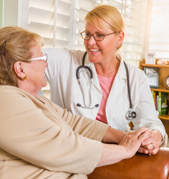 Senior Adult In Home Medical Care - Stock Photo - Images