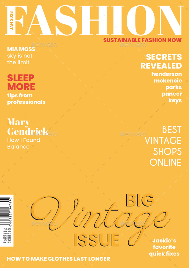 Free Magazine Cover Template Of Free Magazine Templates Magazine Cover ...