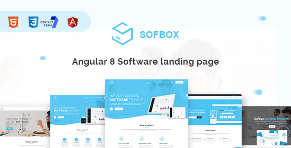 Exceptional Sofbox - Angular 9 Software SaaS Landing Page