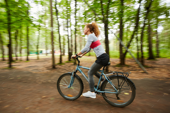 Riding bicycle - Stock Photo - Images