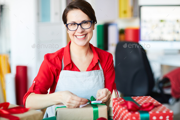 Packing gifts - Stock Photo - Images