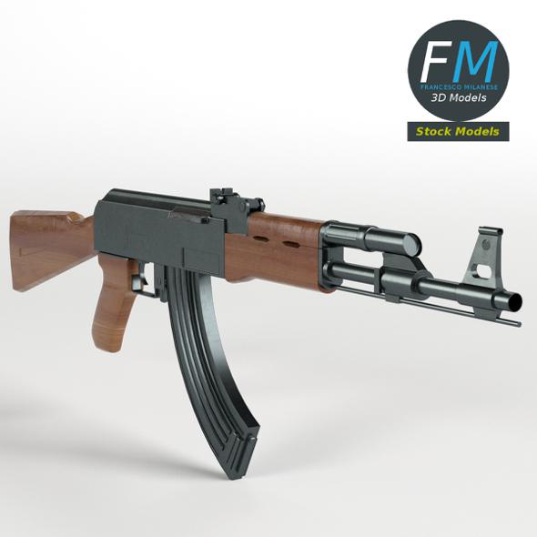 AK-47 Kalashnikov assault - 3Docean 19687620