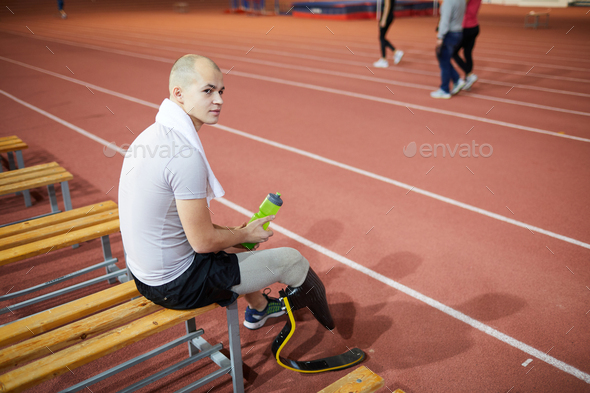 Sportsman after training - Stock Photo - Images