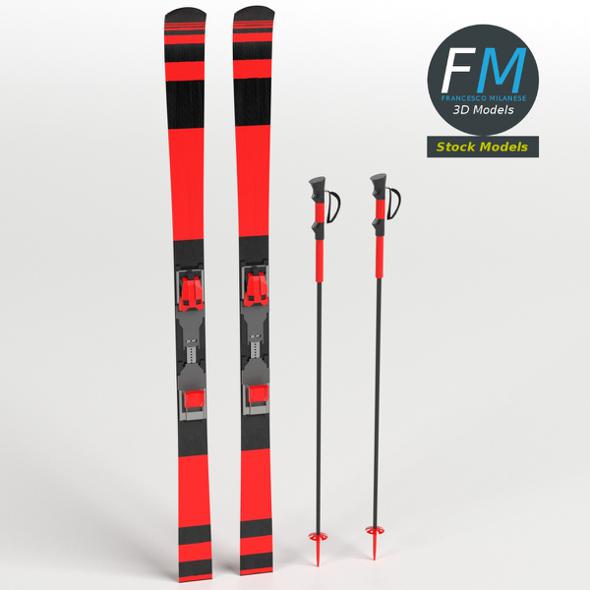 Alpine skis with - 3Docean 23208447