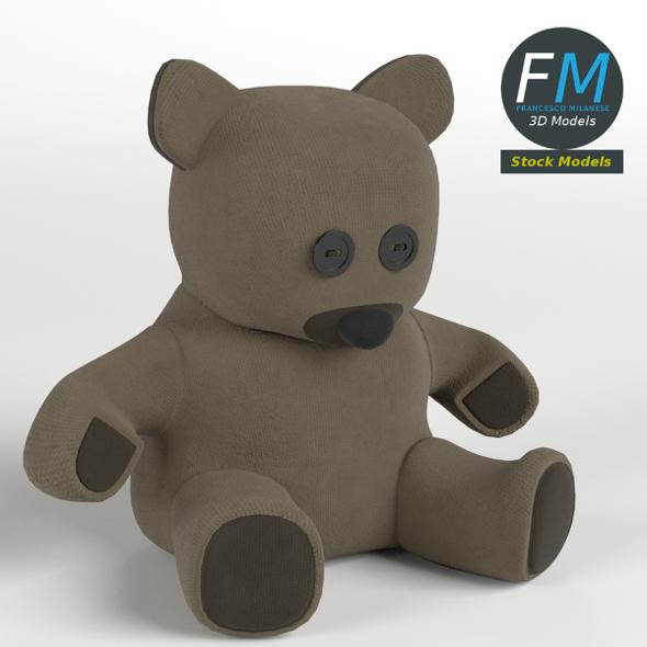Burlap teddy bear - 3Docean 23956101
