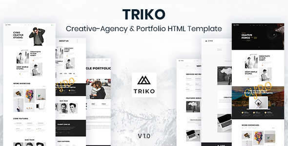 Triko - Creative Agency  HTML Template by heloshape