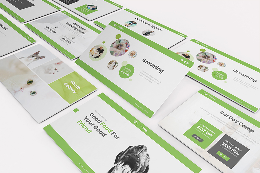 Pet Shop Keynote Presentation Template, Presentation Templates ...