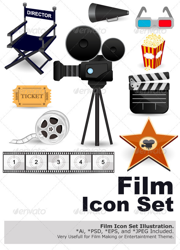 Cinema Movie Icons - Industries Business