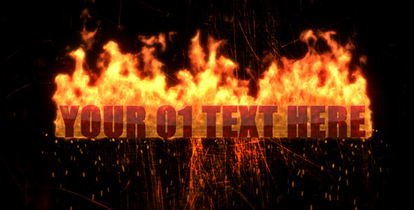 Texts in Fireball - VideoHive 2348890