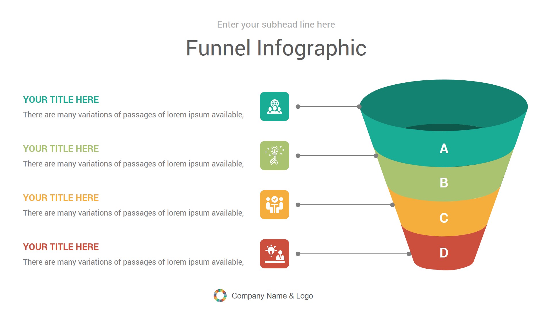 Funnel Infographics Keynote Presentation Template Diagrams by CiloArt