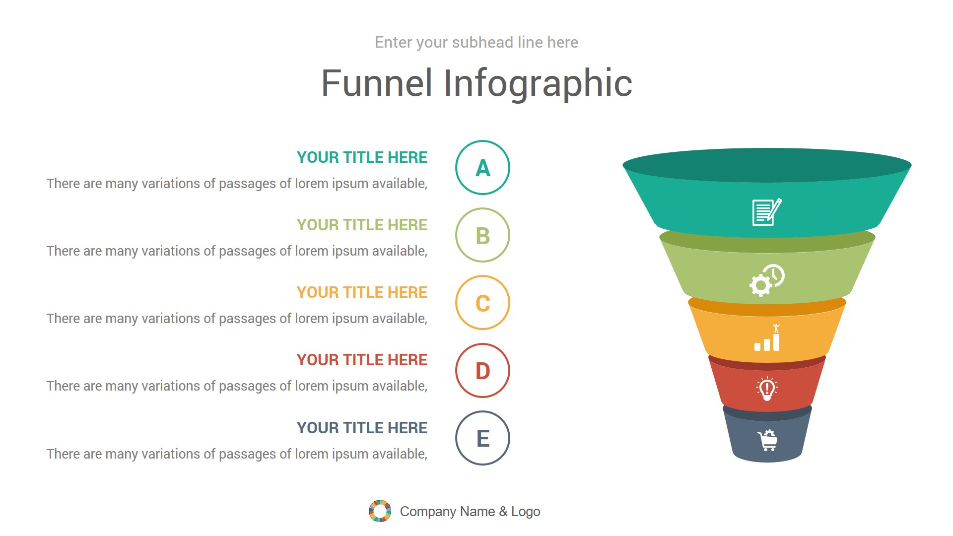 Funnel Infographics Keynote Presentation Template Diagrams by CiloArt