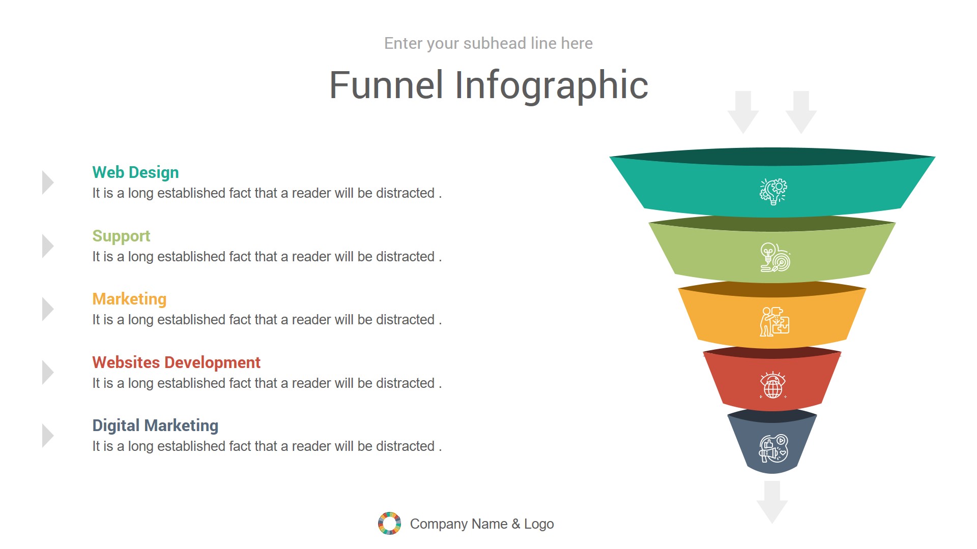 Funnel Infographics Keynote Presentation Template Diagrams by CiloArt