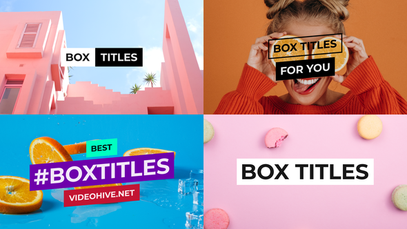 BOX Titles and - VideoHive 24573101