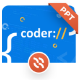 Coder Programming PowerPoint Presentation Template, Presentation Templates