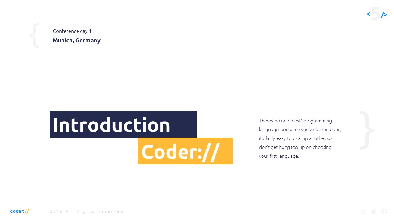 Coder Programming PowerPoint Presentation Template, Presentation Templates