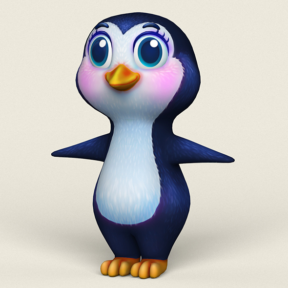 Cartoon Penguin - 3Docean 24578363