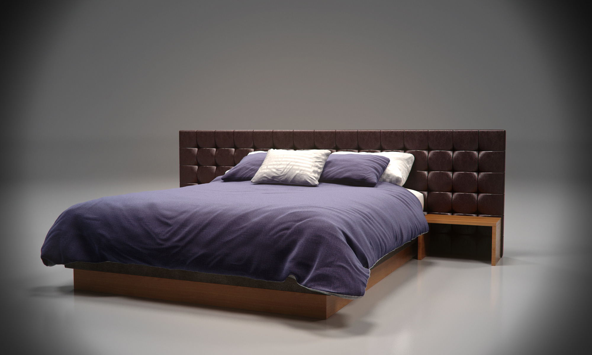 Realistic Bed Model With Materials By Numetal 3docean