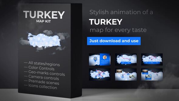 Turkey Map - VideoHive 24591583