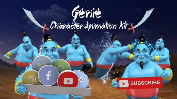 Genie - Character - VideoHive 24595532