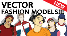 Vector Fashion Model Collection