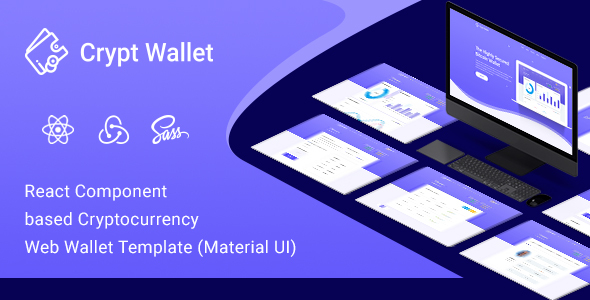 Beautiful CryptWallet - Cryptocurrency React Web Wallet Template