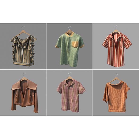 Clothing on Hanger - 3Docean 24605277