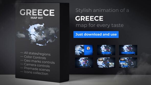 Greece Map - VideoHive 24623909